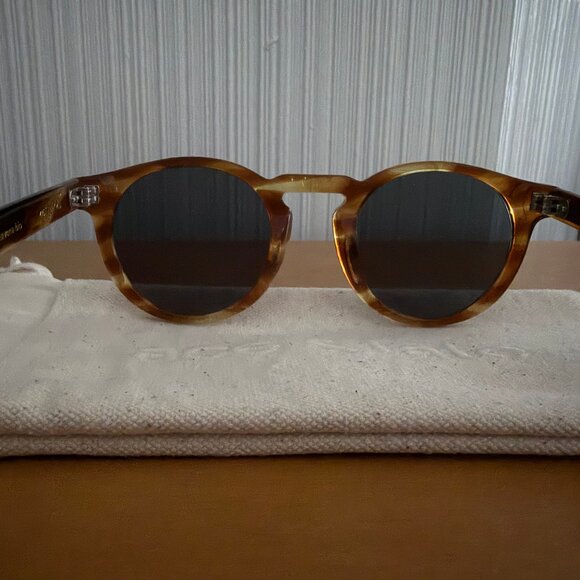 Ace & Tate "Benjamin" sunglasses in caramel Havana new w/case - Picture 2 of 7